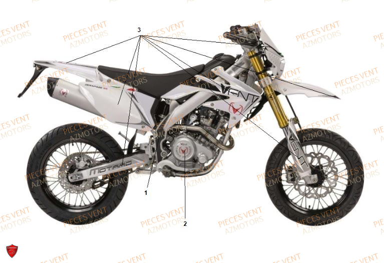 Decors VENT Pièces VENT BAJA 125 4T 2018 (STANDARD)