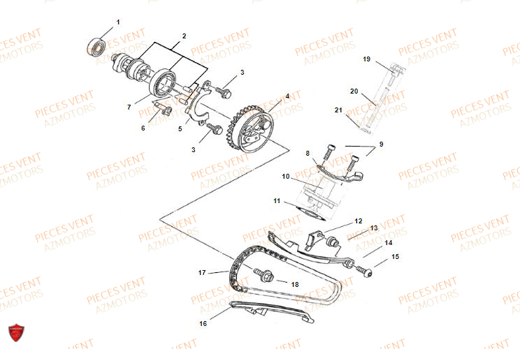 Distribution VENT Pièces VENT BAJA 125 4T 2018 (STANDARD)