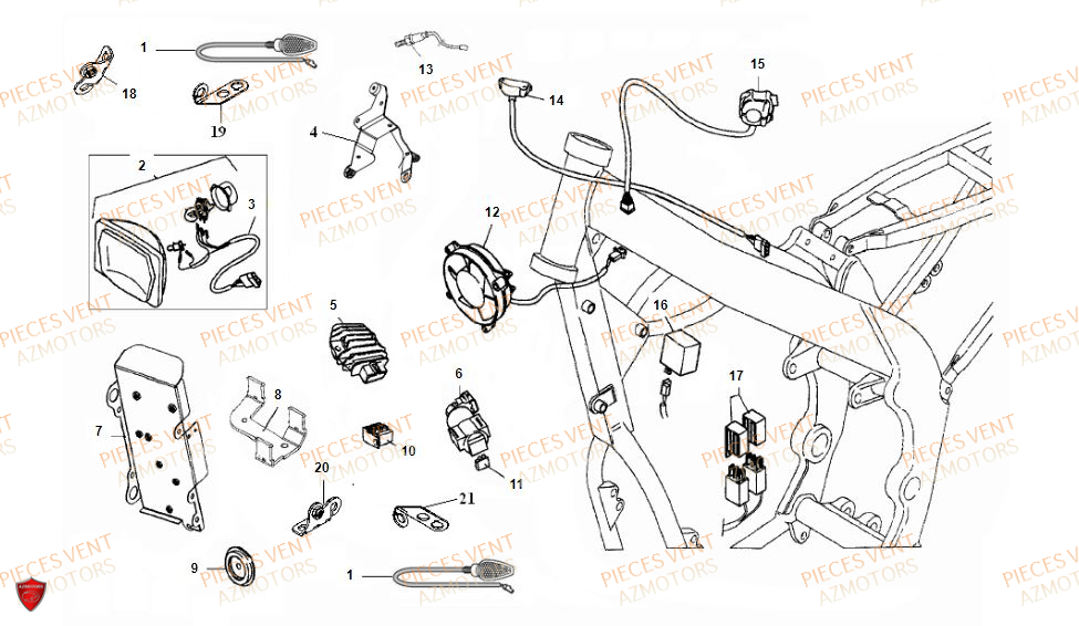 Equipement Electrique 1 VENT Pièces VENT BAJA 125 4T 2018 (STANDARD)