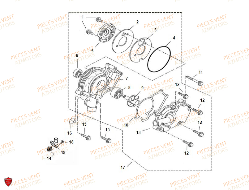 Pompe A Eau VENT Pièces VENT BAJA 125 4T 2018 (STANDARD)