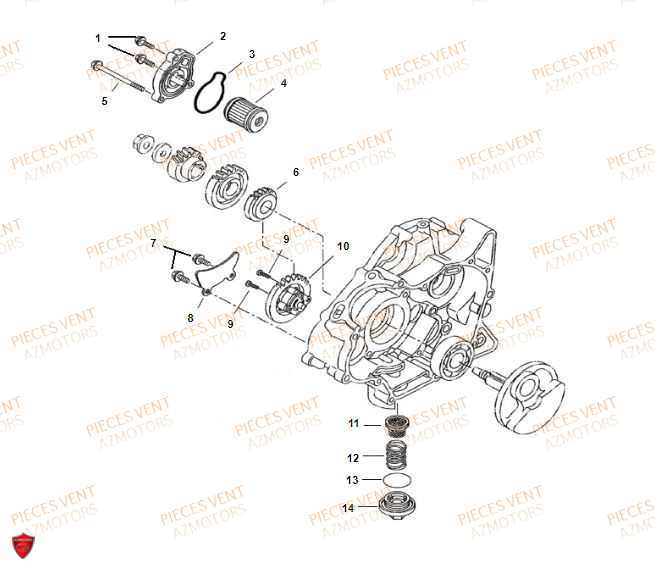 Pompe A Huile VENT Pièces VENT BAJA 125 4T 2018 (STANDARD)