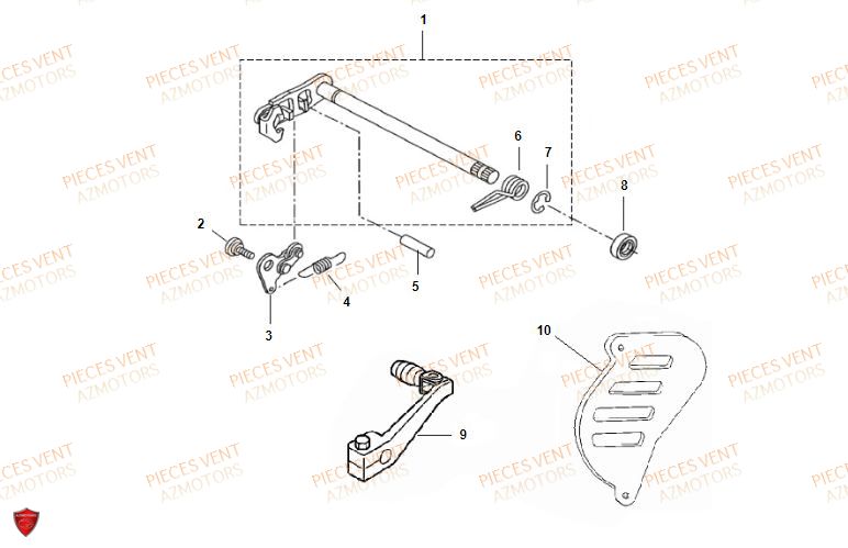 Selecteur De Vitesses VENT Pièces VENT BAJA 125 4T 2018 (STANDARD)