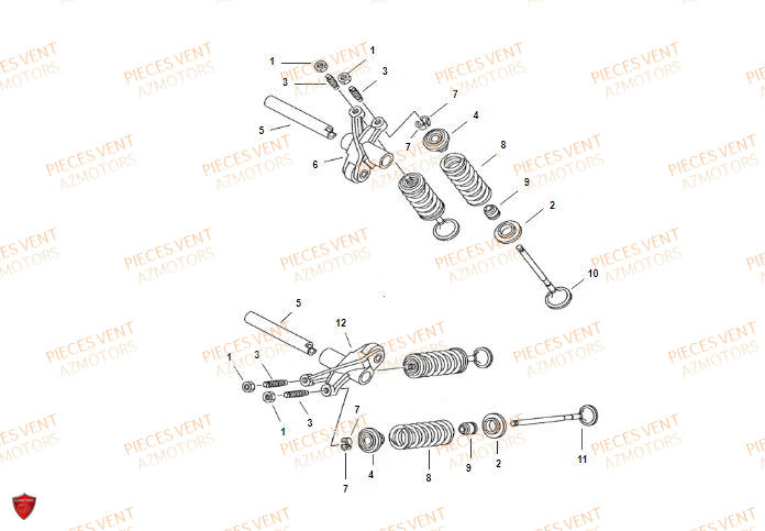 Soupapes VENT Pièces VENT BAJA 125 4T 2018 (STANDARD)