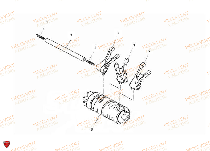 Tambour De Selection VENT Pièces VENT BAJA 125 4T 2018 (STANDARD)