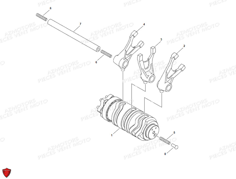 Barillets Fourchettes VENT Pièces VENT BAJA 125 4T EURO 5 2022 (STANDARD)