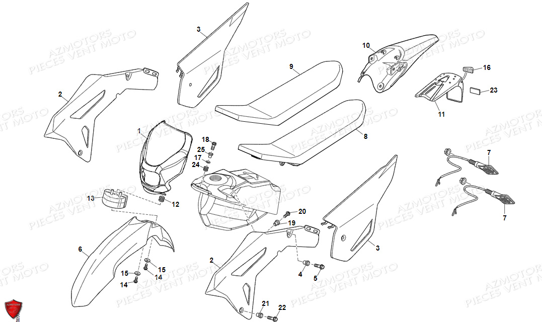 Carenages VENT Pièces VENT BAJA 125 4T EURO 5 2022 (STANDARD)