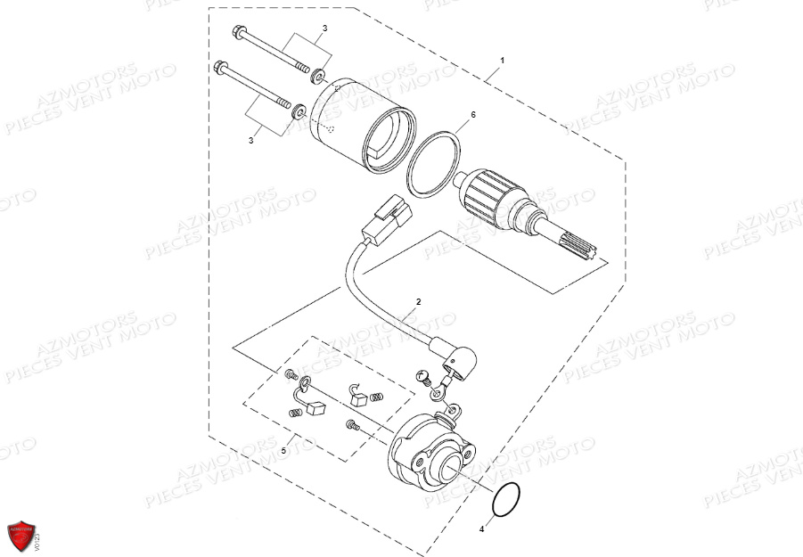 Demarreur VENT Pièces VENT BAJA 125 4T EURO 5 2022 (STANDARD)