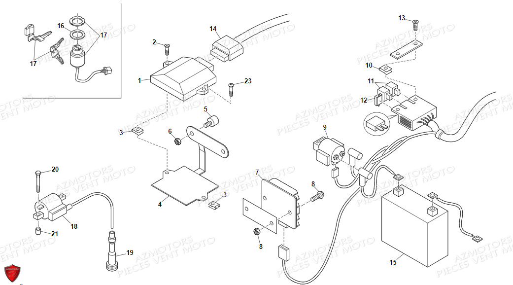 Equipements Electriques VENT Pièces VENT BAJA 125 4T EURO 5 2022 (STANDARD)