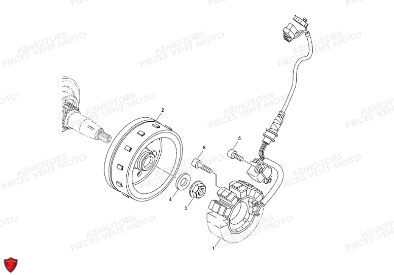 Rotor Stator VENT Pièces VENT BAJA 125 4T EURO 5 2022 (STANDARD)