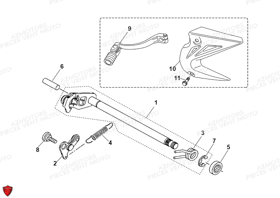 Selecteur De Vitesses VENT Pièces VENT BAJA 125 4T EURO 5 2022 (STANDARD)