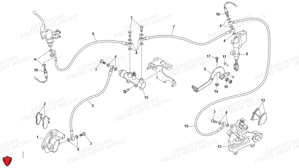 SYSTEME DE FREIN pour BAJA 125 4T EURO5 2022