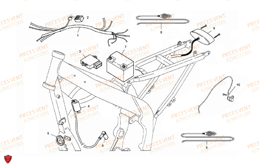 EQUIPEMENT ELECTRIQUE 2 VENT BAJA RR 125CC 2018