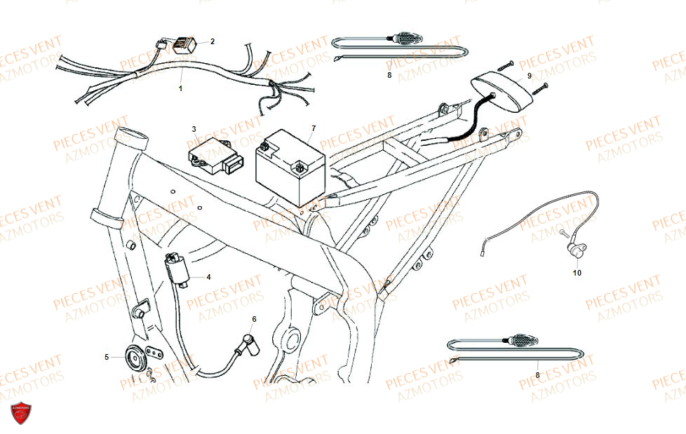 Equipement Electrique 2 VENT Pièces VENT BAJA RR 125 4T 2019 (ALUMINIUM)