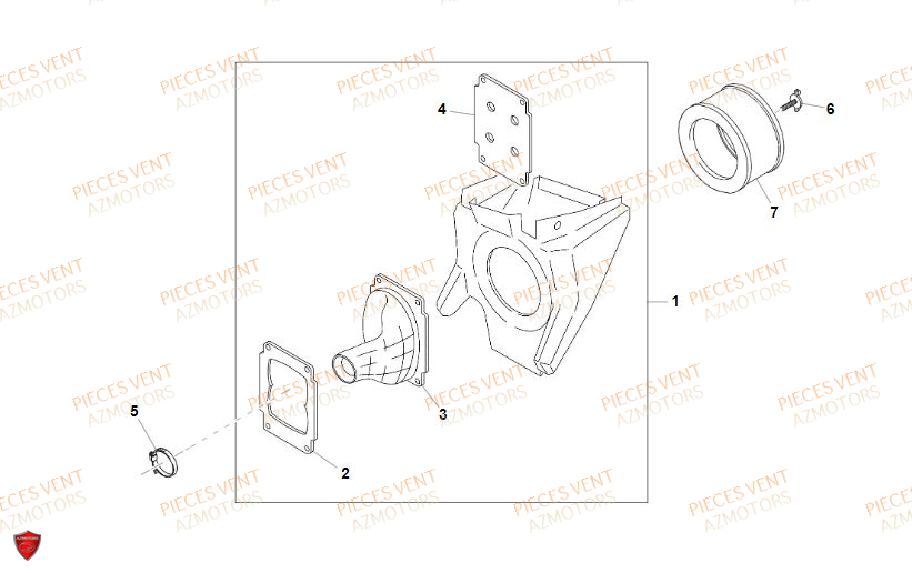 Filtre A Air VENT Pièces VENT BAJA RR 125 4T 2019 (ALUMINIUM)