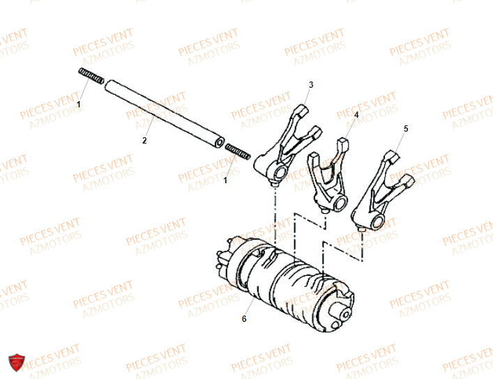 Tambour VENT Pièces VENT BAJA RR 125 4T 2019 (ALUMINIUM)