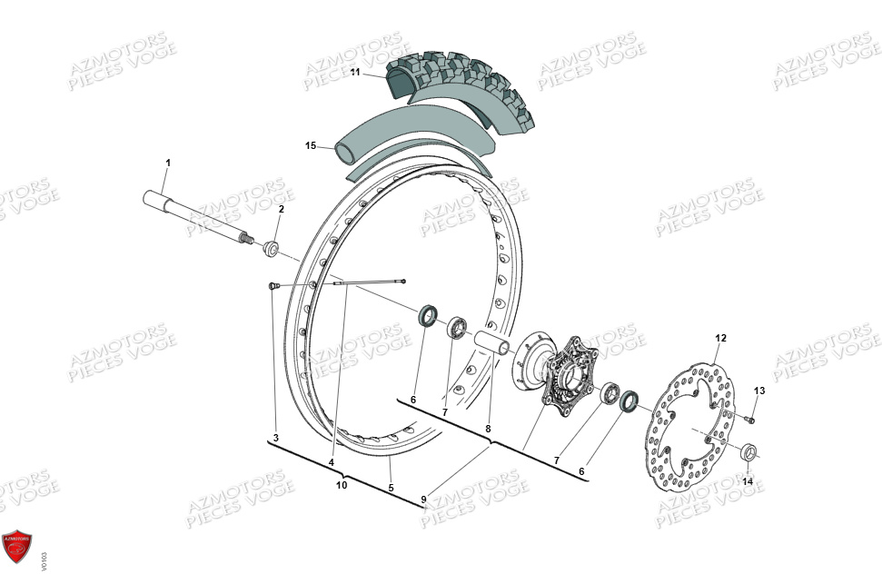 ROUE AVANT VENT BAJA RR 50 2024