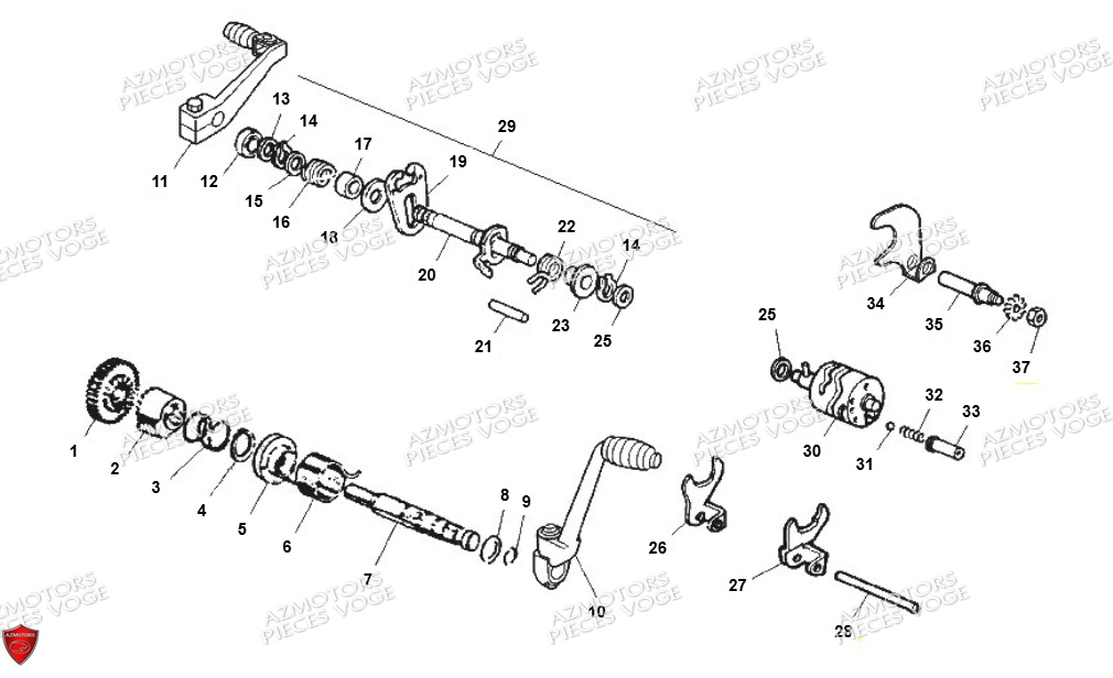 SELECTEUR POUR BOITE DE VITESSES VENT BAJA RR 50 2024