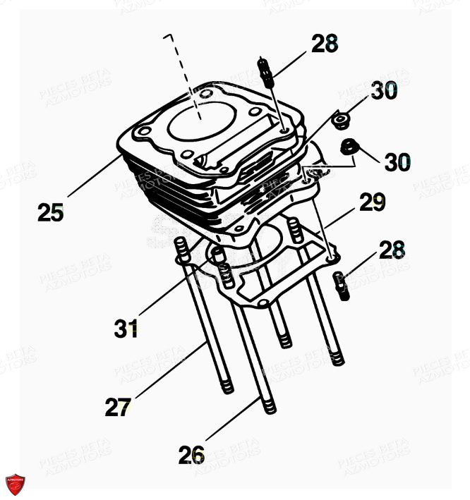 Cylindre BETA Pièces Alp 200cc [2008-2011]