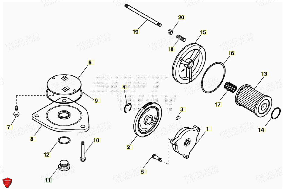 POMPE A HUILE BETA BETA 200 ALP 08 11