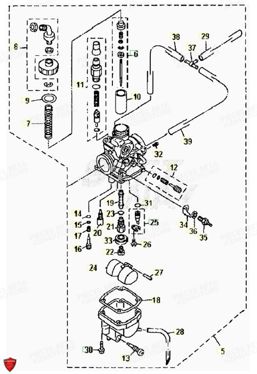 Carburateur BETA Pièces ALP 125 [2008-2011]