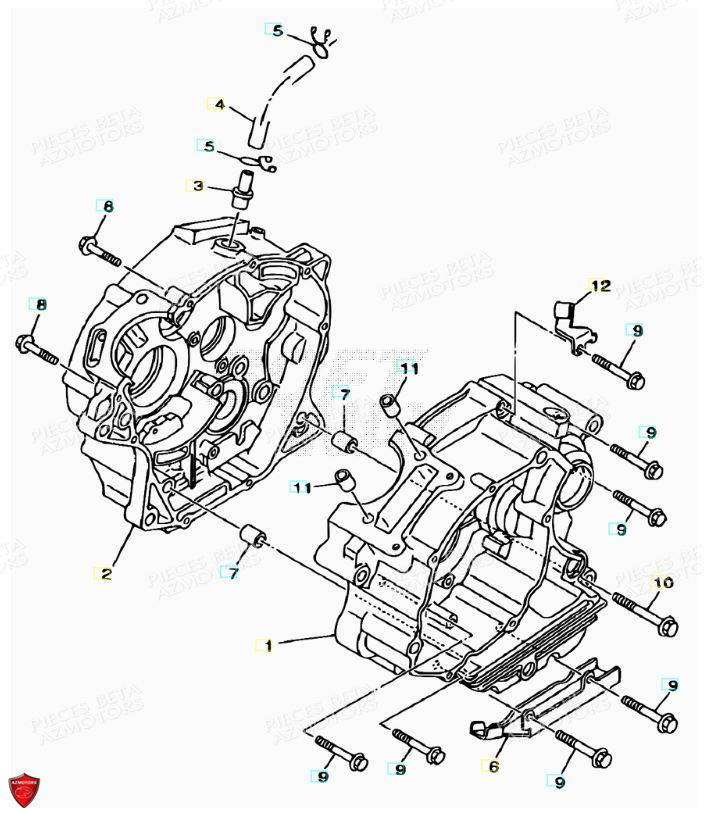 CARTER MOTEUR BETA BETA ALP 125 08 11