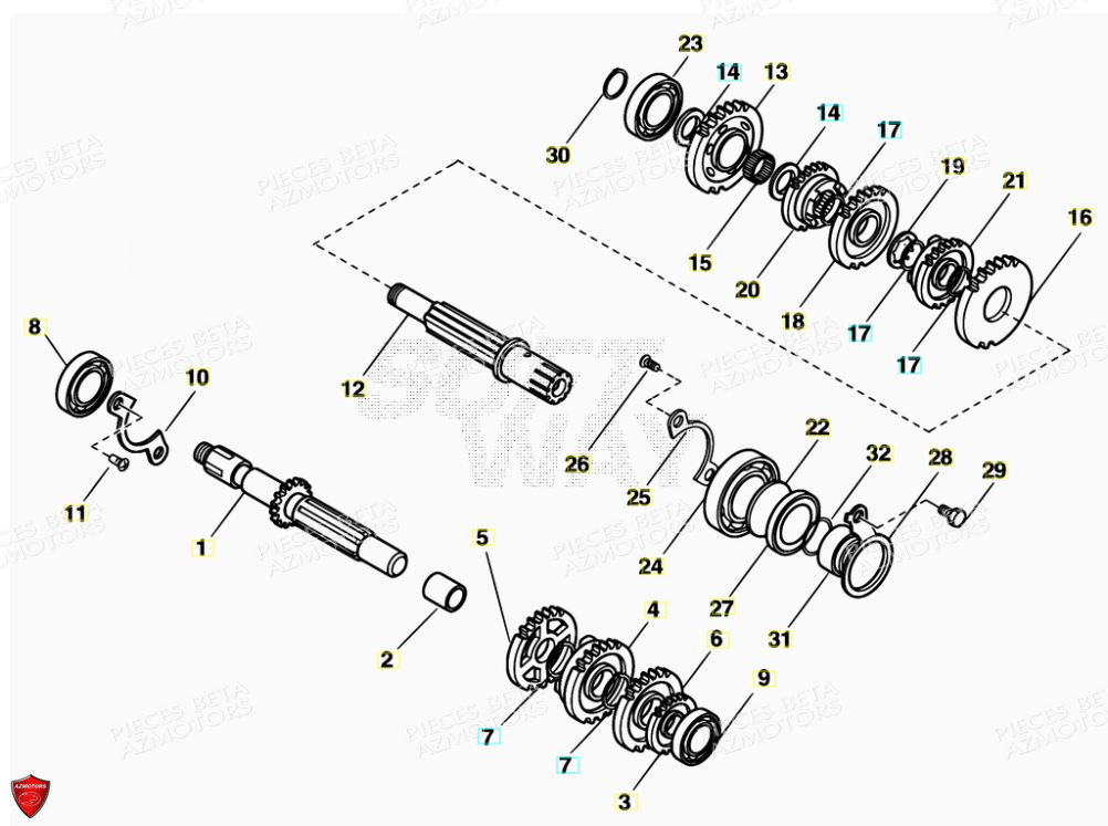 Transmission BETA Pièces ALP 200 [2014-2015]