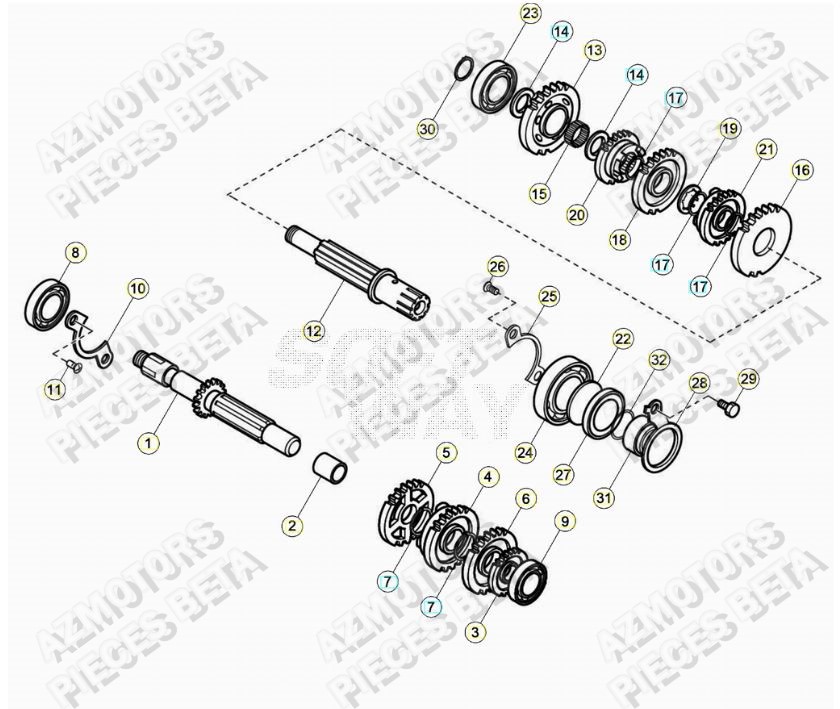 Transmission BETA Pièces ALP 200 [2022]