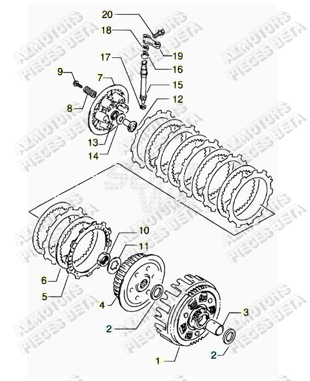 Embrayage BETA Pièces ALP 4.0 350cc [2007-2013]