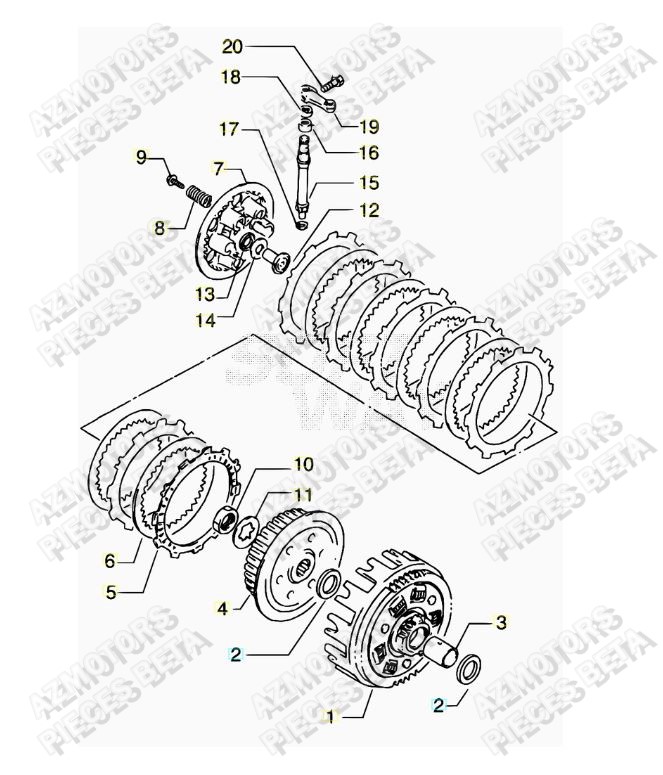 Embrayage BETA Pièces ALP 4.0 350cc [2014-2015]