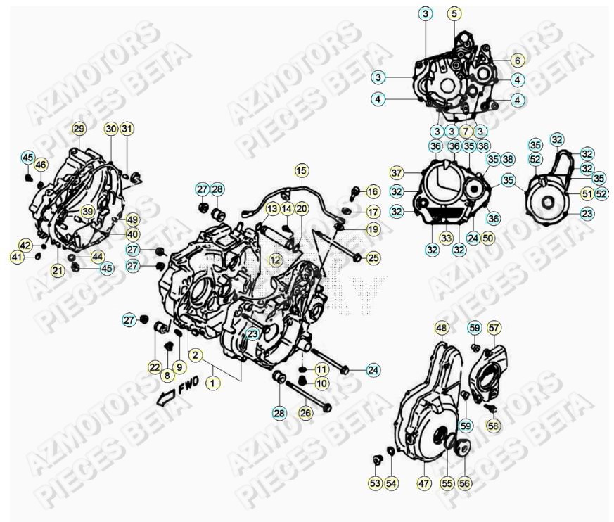 Carter Moteur BETA 