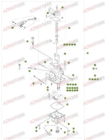Carburateur BETA Pièces BETA RR XTRAINER 300 2T - (2015)