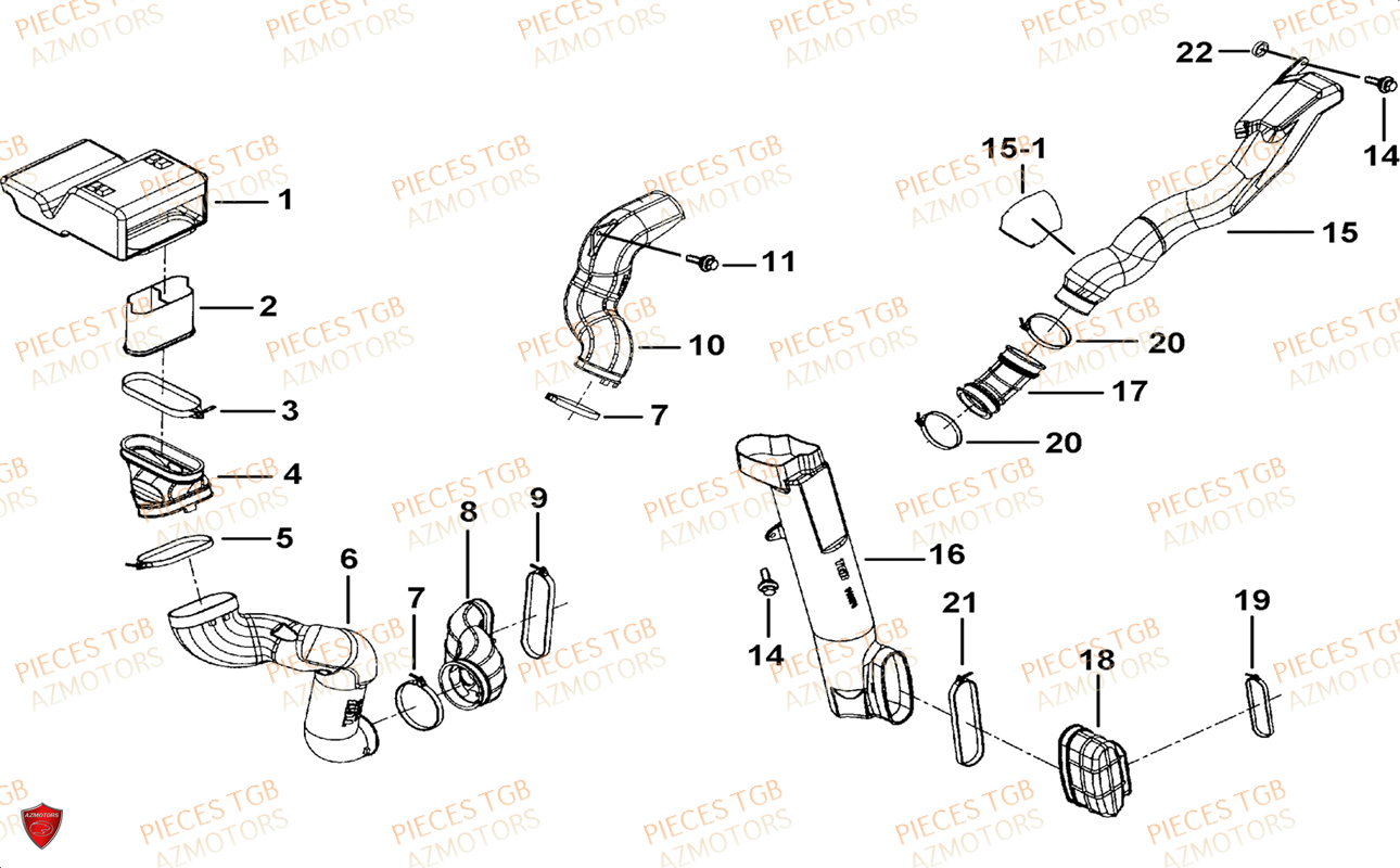 Admission TGB Pieces TGB BLADE 1000 LTX ABS (No Serie RFCETTTBG.. Type: ETT-JJ)