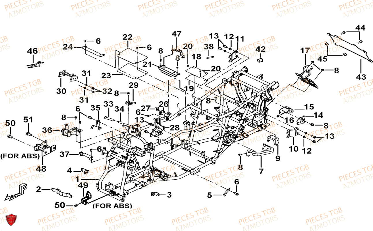 CHASSIS TGB BLADE 1000 LTX ABS