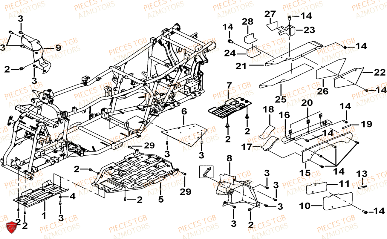 CHASSIS 2 TGB BLADE 1000 LTX ABS