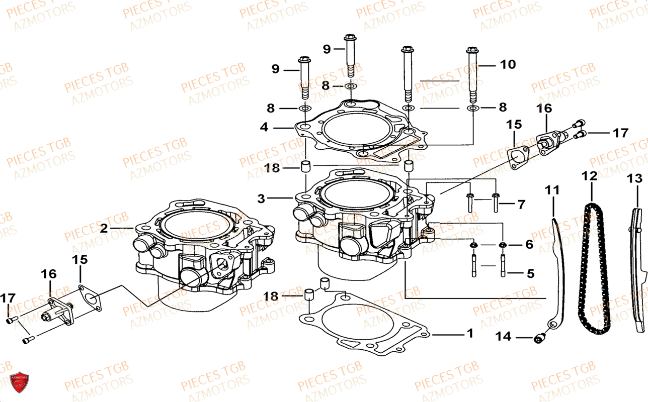 CYLINDRE TGB BLADE 1000 LTX ABS