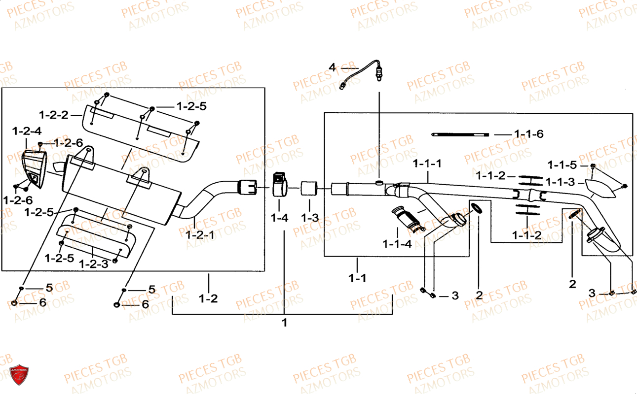 ECHAPPEMENT TGB BLADE 1000 LTX ABS