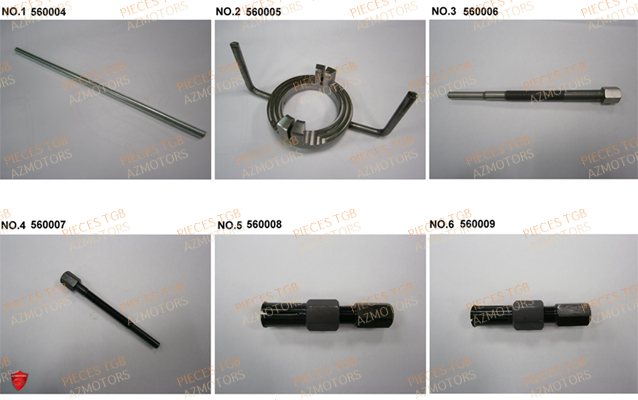 Outils 3 TGB Pieces TGB BLADE 1000 LTX ABS (No Serie RFCETTTBG.. Type: ETT-JJ)