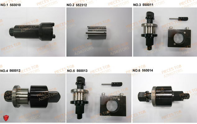 Outils 4 TGB Pieces TGB BLADE 1000 LTX ABS (No Serie RFCETTTBG.. Type: ETT-JJ)