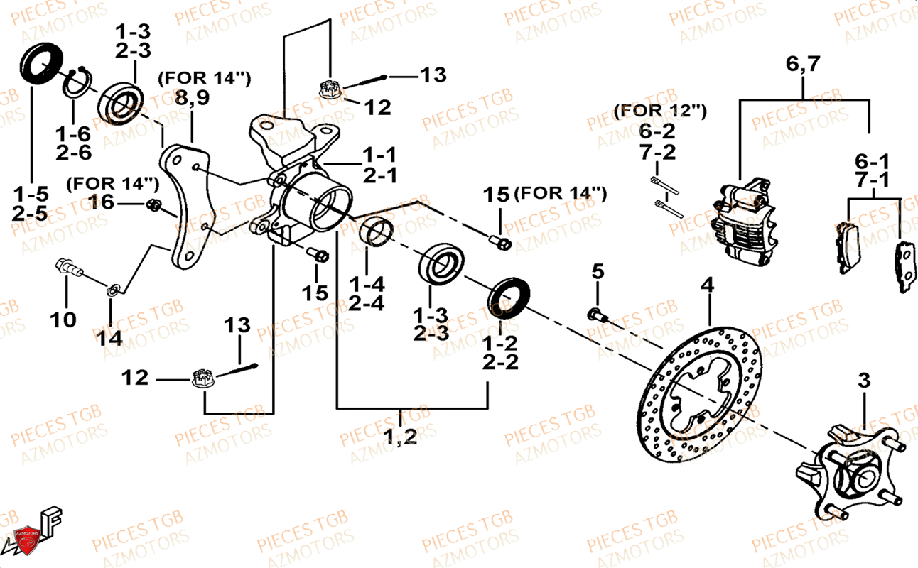 PORTE FUSEE DE DIRECTION TGB BLADE 1000 LTX ABS