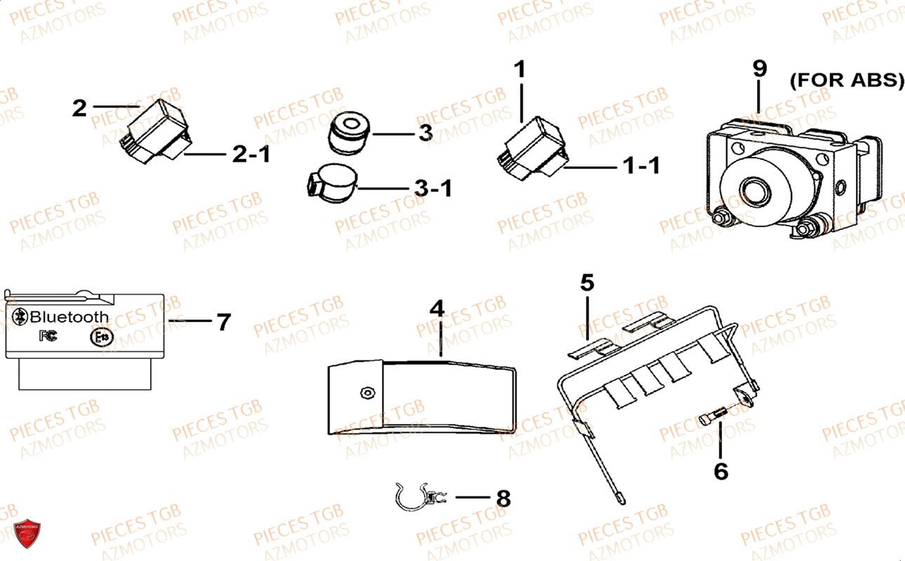 SUPPORTS TGB BLADE 1000 LTX ABS