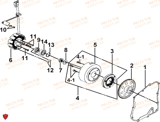 ALTERNATEUR TGB BLADE 250S LE LIMITED