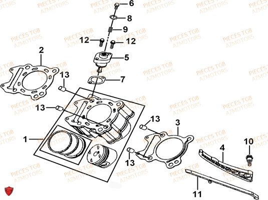 CYLINDRE TGB BLADE 250S LE LIMITED