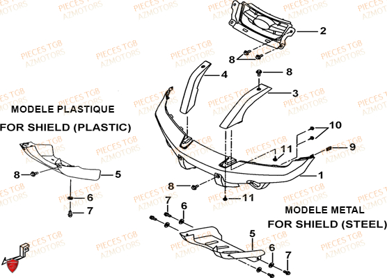 PARE CHOCS TGB BLADE 250S LE LIMITED