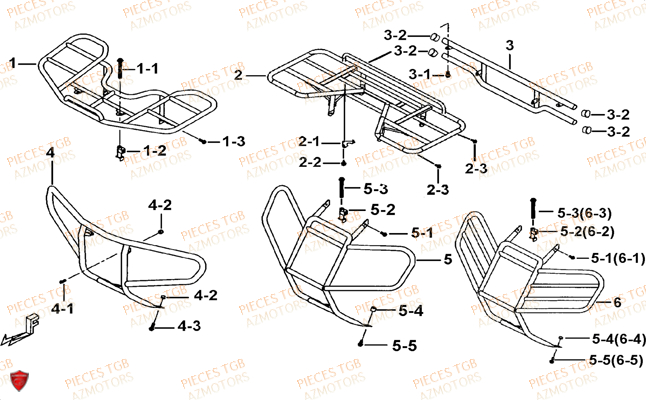 PORTE BAGAGES (OPTION) TGB BLADE 250S LE LIMITED