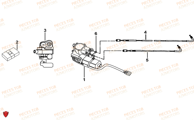 MOTEUR DIFFERENTIEL TGB BLADE 500 SL 2016