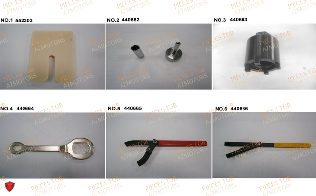 Outils 3 TGB Pieces BLADE 525 SE_FI (2012 - 2014) (No Serie RFCFBFFGE...Type: FBG-HFE)