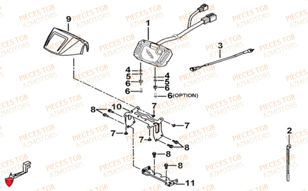 Compteur TGB Pieces TGB BLADE 550 FLX EPS