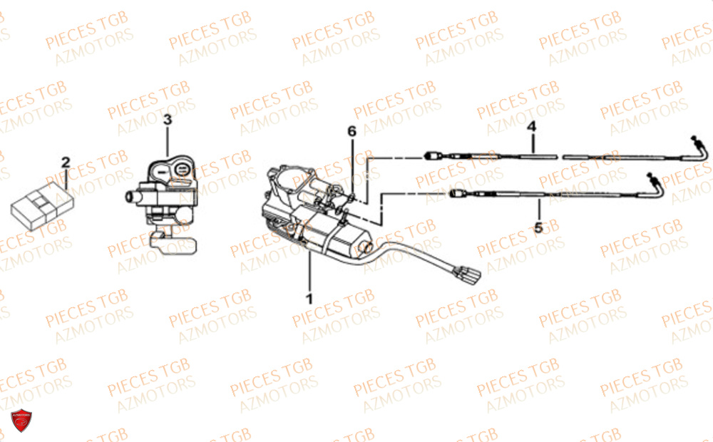 Moteur De Differentiel TGB Pieces TGB BLADE 550 FLX EPS