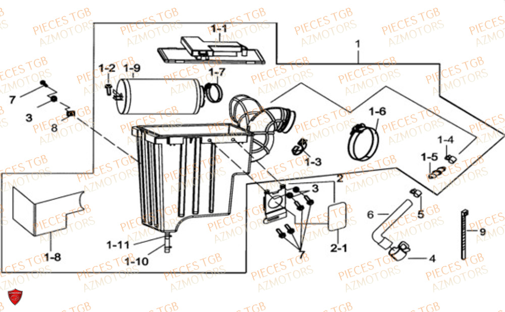 Filtre A Air TGB Pieces TGB BLADE 600 FLX EPS