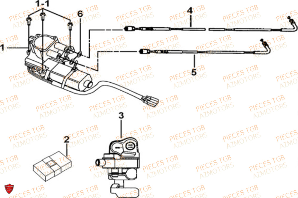 Moteur De Differentiel TGB Pieces TGB BLADE 600 FLX EPS